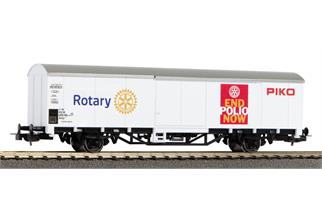 Piko H0 gedeckter Güterwagen, Rotary - End Polio Now