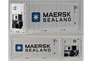 Pirata H0 20'-LC-Kühlcontainer Maersk Sealand (Inhalt: 2 Stk.)