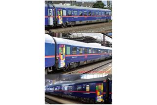 Pirata/LS Models H0 ÖBB Nightjet Wagen-Set EuroPride, 3-tlg.