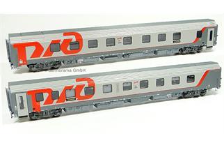 Pirata/LS Models H0 RZD Schlafwagenset WLABmz, 2-tlg. CH-FPC