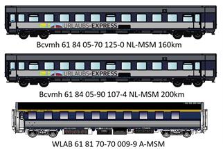 Pirata/Models World H0 Urlaubs-Express Wagenset 1, 3-tlg. Ep. VI