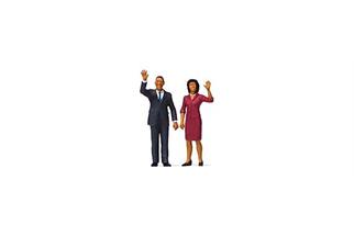 Preiser H0 USA Präsident Obama und die First Lady