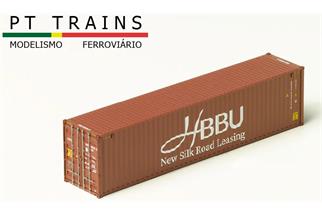 PT Trains H0 40'-HC-Container HBB, New Silk Road