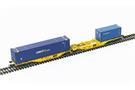 PT Trains H0 CLIP Doppel-Containertragwagen Sggmrss, Honeytak/UNIT45