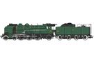 REE H0 (DC) SNCF Dampflok 231.K.8, grün, Museumslok AFAC