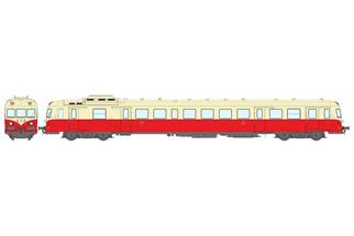 REE H0 (DC Sound) SNCF Dieseltriebwagen X 2902, rot/beige, Ep. III