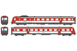 REE H0 (DC Sound) SNCF Dieseltriebzug X 2729, rot/weiss, Ep. IV, 2-tlg.