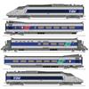 REE H0 (DC Sound) SNCF Grundset TGV PSE N° 91, Rénov 1, Ep. V-VI, 5-tlg.
