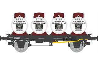 REE H0 NORD Flachwagen, Milchcontainer STEF, Ep. II