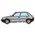 REE H0 Peugeot 205, grau