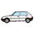 REE H0 Peugeot 205, weiss