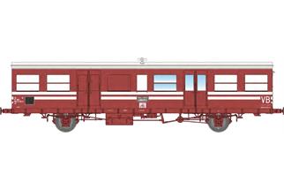 REE H0 SNCF Baudienstwagen SO VB, bordeauxrot, Ep. IV