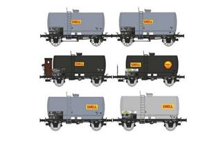 REE H0 SNCF Kesselwagen-Set OCEM29, Shell, Ep. IV, 6-tlg.