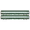 REE H0 SNCF Sanitätswagen-Set So/So, grün/béton, Ep. IV-V, 2-tlg.