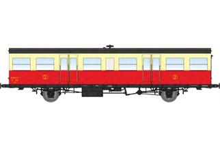 REE H0 SNCF Triebwagenanhänger SO XR, rot/crème, Ep. IIIb