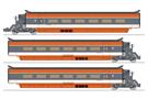 REE Modèles H0 (AC) SBB/SNCF Hochgeschwindigkeitszug-Ergänzungsset 1 TGV PSE N°112, 3-tlg.