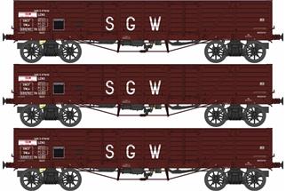 REE Modèles H0 SNCF Hochbordwagen-Set SWyw, SGW, Ep. IIIb, 3-tlg.