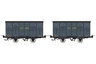 REE Modèles H0m CFD gedecktes Güterwagen-Set Kv 4102/Kv 4072, 2-tlg.