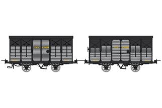 REE Modèles H0m CFD gedecktes Güterwagen-Set Kv 4638/Kifv 4082, 2-tlg.