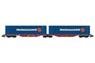 REE N Touax Container-Doppeltragwagen Sggmrss, Transalliance