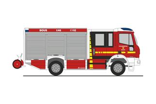 Rietze H0 Magirus HLF Team Cab, Feuerwehr Bous