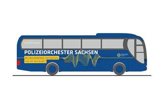 Rietze H0 MAN Lion's Coach, Polizeiorchester Sachsen