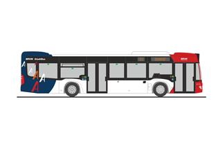 Rietze H0 MB Citaro '12, RVM - Stadtbus Ahlen