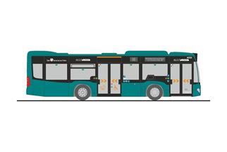 Rietze H0 MB Citaro K '12, traffiQ Frankfurt