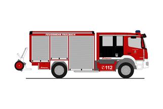 Rietze H0 Schlingmann Varus HLF, Feuerwehr Faulbach