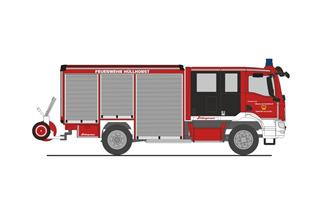 Rietze H0 Schlingmann Varus MAN HLF, Feuerwehr Hüllhorst