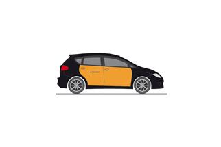 Rietze H0 Seat Altea, Taxi Barcelona