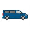 Rietze H0 VW T7 Caravelle, mid blue metallic