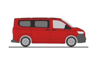 Rietze H0 VW Transporter KR T7, intensive red