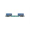 Rivarossi H0 CEMAT Containerwagen Sgns, 2x20'-Coil-Container Dani Trasporti, Ep. V-VI