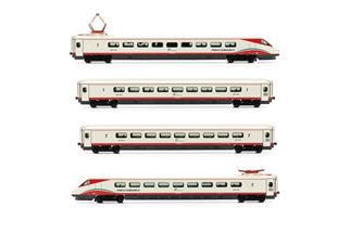 Rivarossi H0 (DC Sound) FS Elektrotriebzug-Grundset ETR 460, Frecciabianca, Ep. VI, 4-tlg.