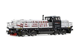 Rivarossi H0 (DC Sound) RTC Diesellok 744 008-9, Effishunter 1000, rot/schwarz, Ep. VI