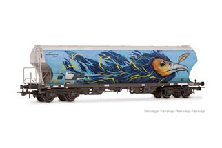 Rivarossi H0 Ermewa Getreidesilowagen, Interfracht - Graffiti, Ep. VI