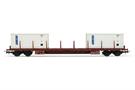 Rivarossi H0 FS Flachwagen Rs, 2x20' FIAT, Ep. IV-V