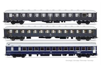 Rivarossi H0 FS Reisezug-Wagenset 2 Exp 234/235 Remus Rom - Wien, Ep. IV, 3-tlg.