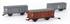 Rivarossi H0 Lot Spitzdachwagen, 3-tlg. *OCCASION* | Bild 2