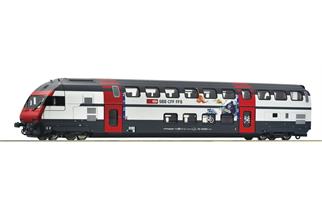 Roco H0 (AC Digital) SBB Doppelstock-Steuerwagen IC2000 Bt, 2. Klasse, Ep. V-VI