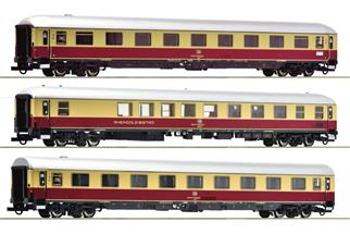 Roco H0 AKE Reisezug-Wagenset 3 AKE Rheingold, Ep. VI, 3-tlg.