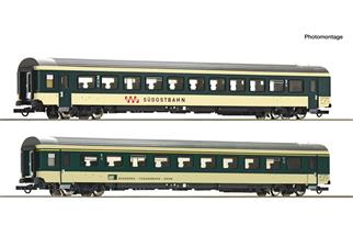 Roco H0 BT/SOB Reisezug-Wagenset 2 Voralpen-Express VAE, Ep. IV-V, 2-tlg.