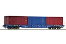 Roco H0 CD Cargo Containertragwagen Sgnss, 3x20'-Container, Ep. VI
