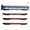 Roco H0 CD/DB AG Wagenset Rollende Landstrasse Bc + Saadkms, Ep. V, 4-tlg.