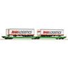 Roco H0 CFL Cargo Doppeltaschen-Gelenkwagen Sdggmrs/T3000e, Mars Logistics, Ep. VI