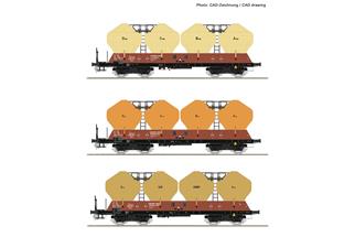 Roco H0 CSD Silowagen-Set Uacs 451.1, Ep. IV, 3-tlg.