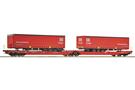 Roco H0 DB AG Doppeltaschen-Gelenkwagen T3000e, DB Cargo, Ep. VI