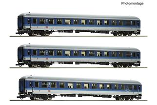 Roco H0 DB AG Reisezug-Wagenset 2 IR 461 Trier - Innsbruck, Ep. V, 3-tlg.
