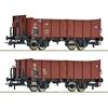Roco H0 DB Hochbordwagen-Set Om 12, Ep. III, 2-tlg.